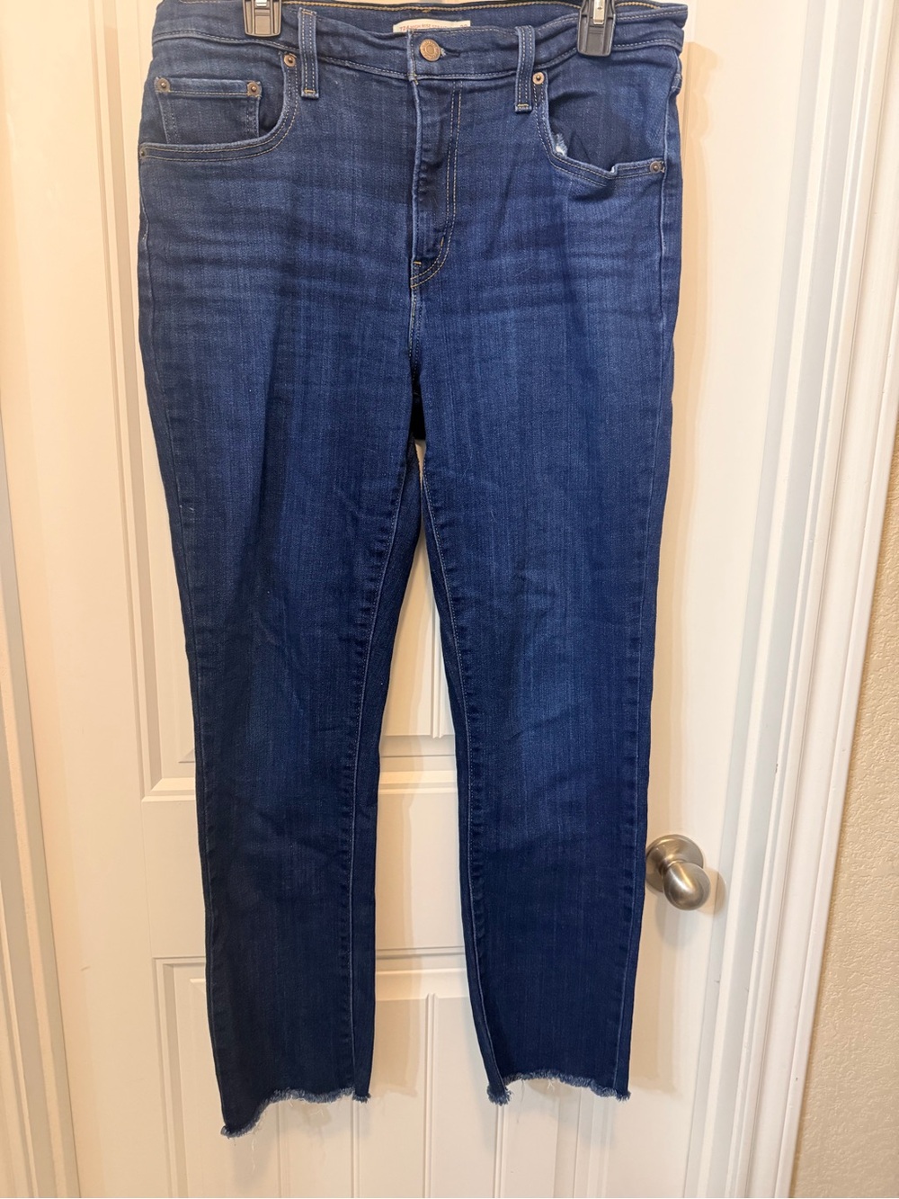 Levi's Women's Straight Leg Jeans in Dark Blue